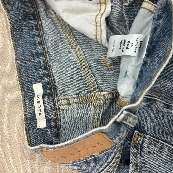 PacSun High Rise Straight Ripped Jeans - Picture 3 of 4